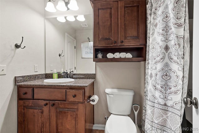 3501 W Gary St S, Broken Arrow, OK 74012 - bathroom featuring vanity and curtained shower