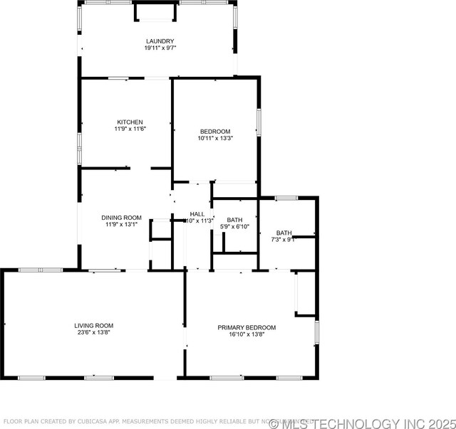 915 N Boudinot Ave, Dewey, OK 74029 - property floor plan
