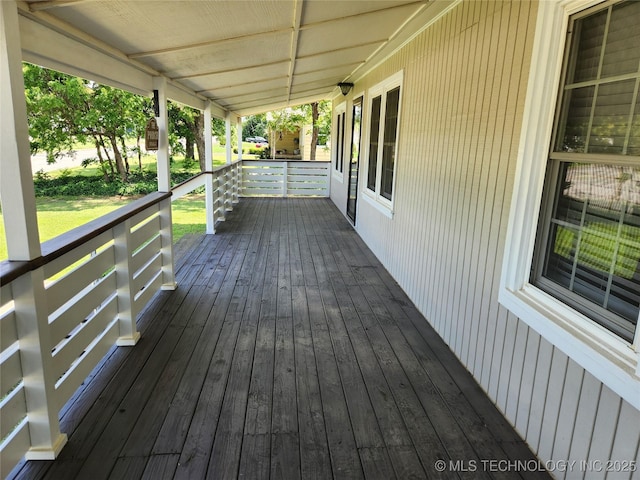 307 N W St, Mcalester, OK 74501 - view of wooden porch