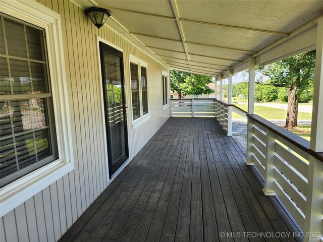 307 N W St, Mcalester, OK 74501 - view of wooden deck
