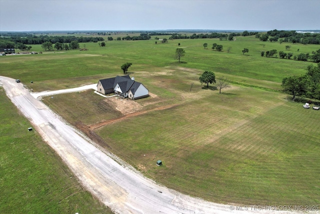 30185 N 3994th Dr, Ramona, OK 74061 - overview of rural landscape with agricultural land