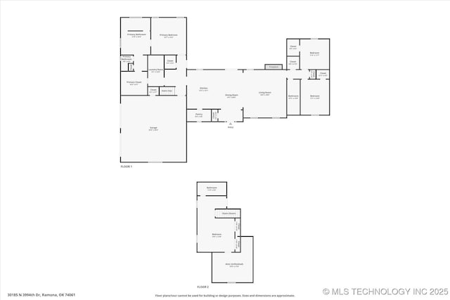 30185 N 3994th Dr, Ramona, OK 74061 - view of property floor plan