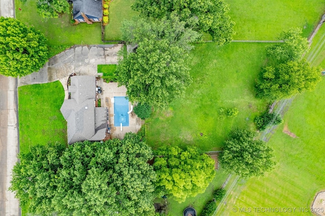 3508 Kimberlea, Muskogee, OK 74403 - bird's eye view of a pool area