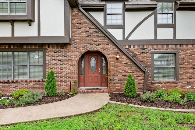 3508 Kimberlea, Muskogee, OK 74403 - property entrance featuring stucco siding and brick siding