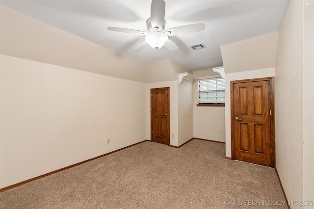 3508 Kimberlea, Muskogee, OK 74403 - additional living space featuring light colored carpet, ceiling fan, and baseboards