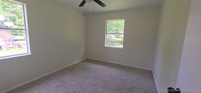 1405 S Cedar St, Bristow, OK 74010 - carpeted spare room with a ceiling fan and baseboards