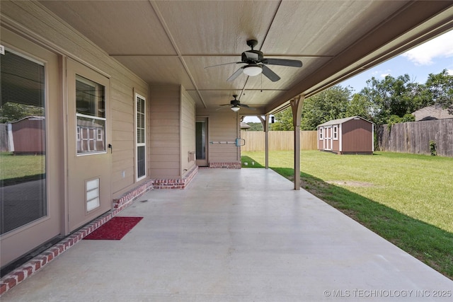 400 E Fargo St, Broken Arrow, OK 74012 - view of patio featuring ceiling fan