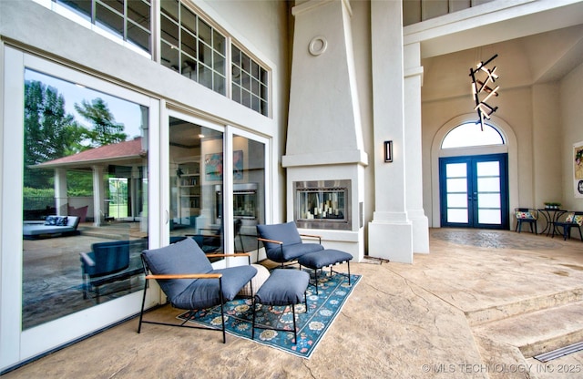 3704 River Bend Rd, Muskogee, OK 74403 - view of patio / terrace with french doors