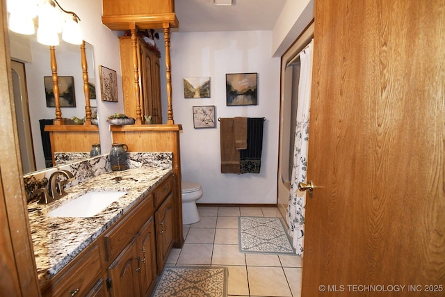990 Turney Ave, Tahlequah, OK 74464 - bathroom with vanity and tile patterned floors