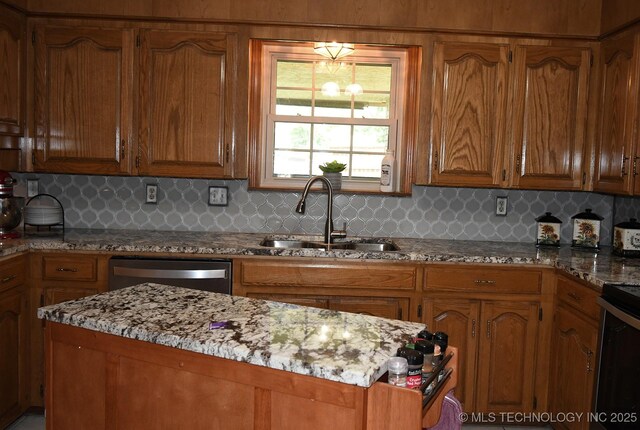 990 Turney Ave, Tahlequah, OK 74464 - kitchen with stainless steel appliances and brown cabinetry