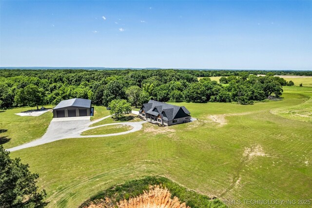 35795 E 231st St S, Porter, OK 74454 - drone / aerial view of a forest