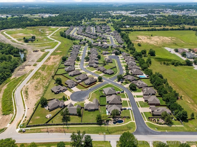 6801 N 128th Ct E, Owasso, OK 74055 - aerial view of residential area