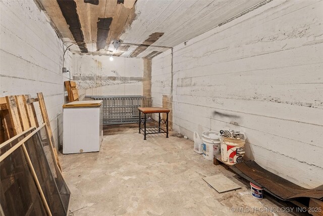 1822 Abner Rd, Overbrook, OK 73453 - view of unfinished basement