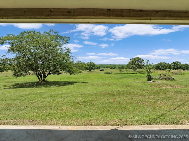 1822 Abner Rd, Overbrook, OK 73453 - view of grassy yard featuring a rural view