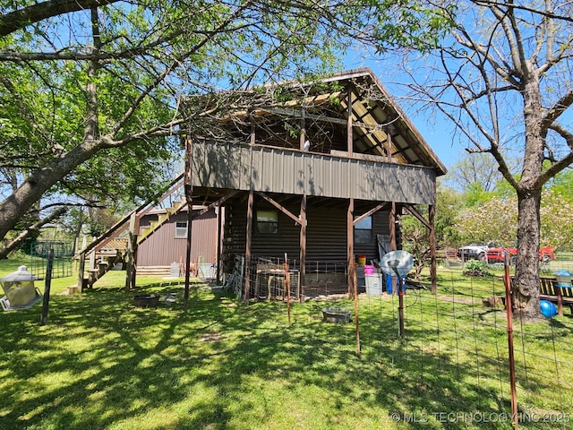 472422 E 754th Rd, Westville, OK 74965 - view of outbuilding featuring stairway