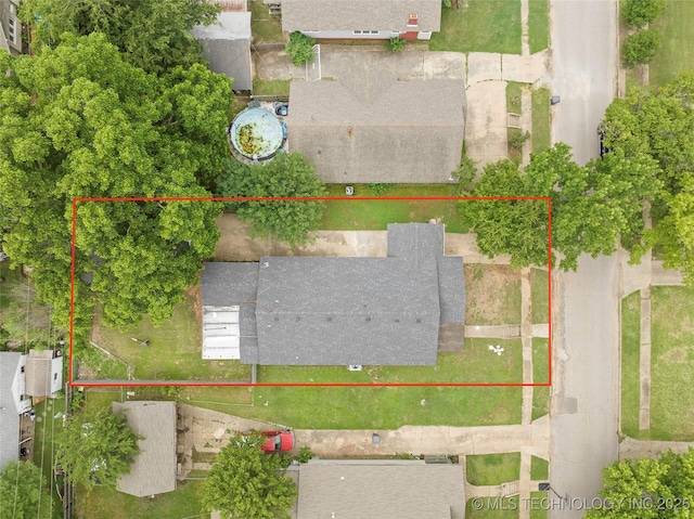 328 I St SW, Ardmore, OK 73401 - aerial view of property and surrounding area with property boundaries highlighted
