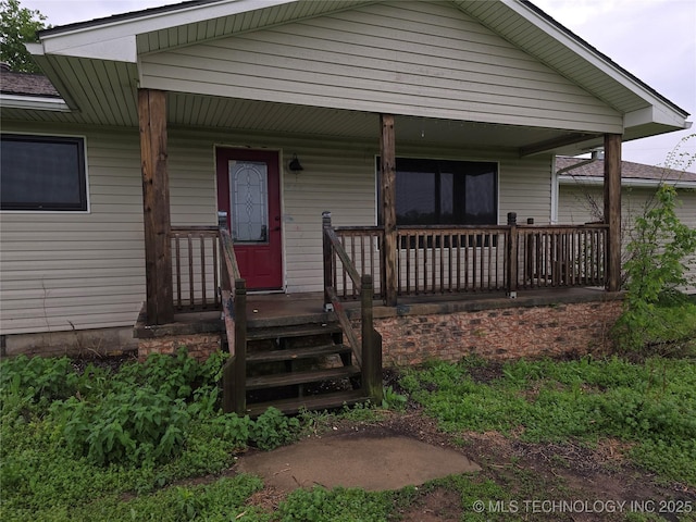 14202 E 492nd Rd, Claremore, OK 74019 - view of front of house with covered porch