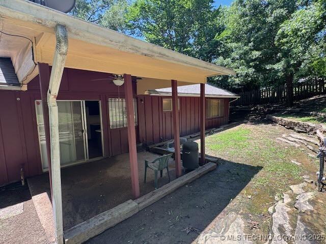 1822 N Xenophon Ave, Tulsa, OK 74127 - view of yard featuring a patio area