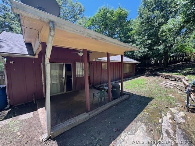 1822 N Xenophon Ave, Tulsa, OK 74127 - view of yard featuring a patio area