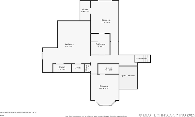 812 N Butternut Ave, Broken Arrow, OK 74012 - view of property floor plan