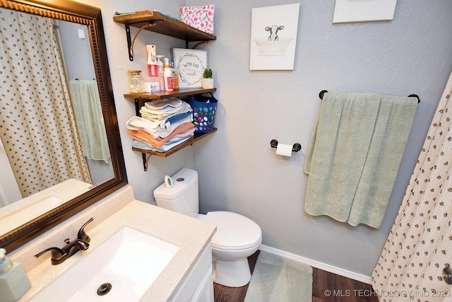 18185 Hilltop Cir, Tahlequah, OK 74464 - bathroom with vanity and curtained shower