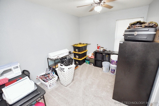 18185 Hilltop Cir, Tahlequah, OK 74464 - storage featuring ceiling fan