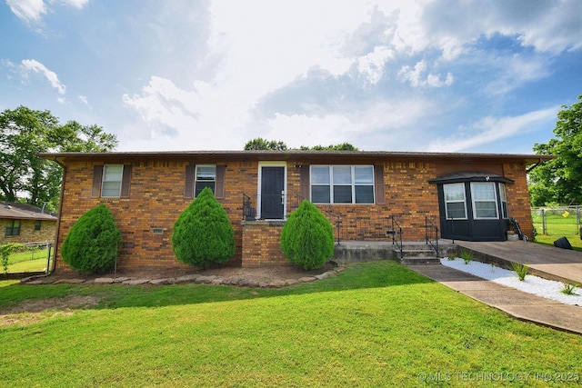 21887 Coffee Hollow Rd, Tahlequah, OK 74464 - ranch-style home with brick siding