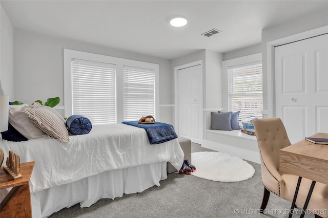 408 K SW, Ardmore, OK 73401 - bedroom with carpet, multiple closets, and an office area