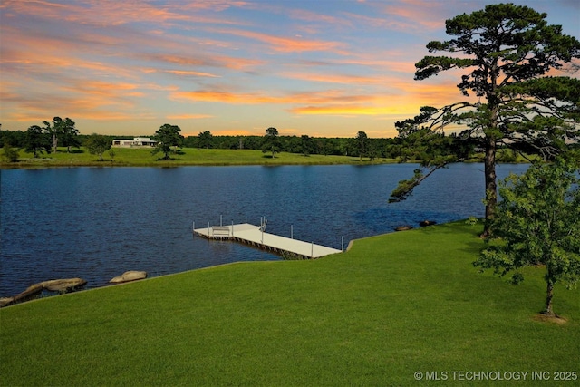 421403 E 1920th Rd, Antlers, OK 74523 - water view featuring a boat dock