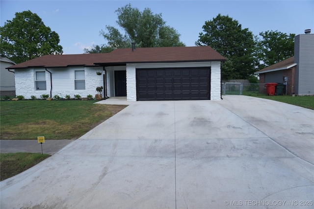 7817 N 122nd E Ave, Owasso, OK 74055 - single story home featuring stone siding, a garage, and concrete driveway