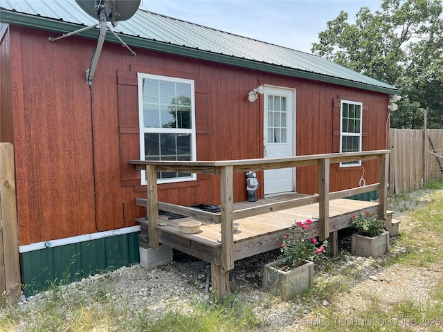 183006 N 4170th Rd, Moyers, OK 74557 - view of property exterior with a metal roof
