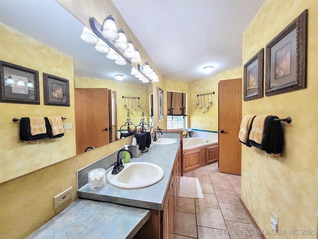 17978 W Stone Chapel Rd, Tahlequah, OK 74464 - bathroom with double vanity and a bath