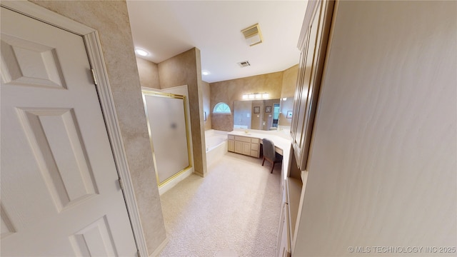 3302 Callaway Dr, Claremore, OK 74019 - full bathroom featuring a shower stall and a bath