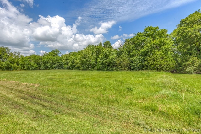 3302 Callaway Dr, Claremore, OK 74019 - view of yard featuring a wooded view