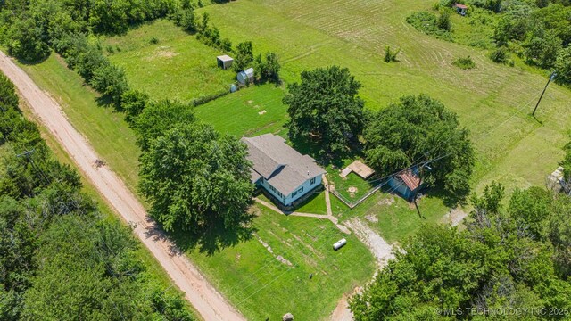 525 S 3rd Ave, Hallett, OK 74034 - aerial view of sparsely populated area