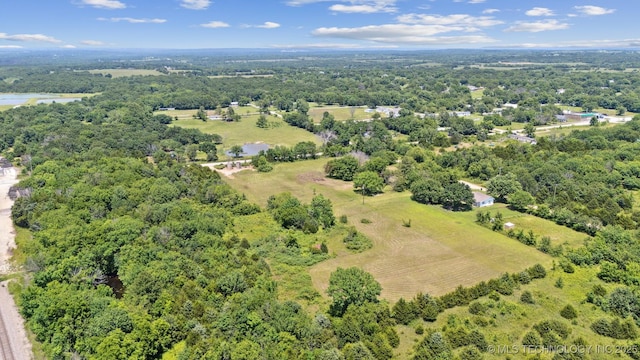 525 S 3rd Ave, Hallett, OK 74034 - bird's eye view