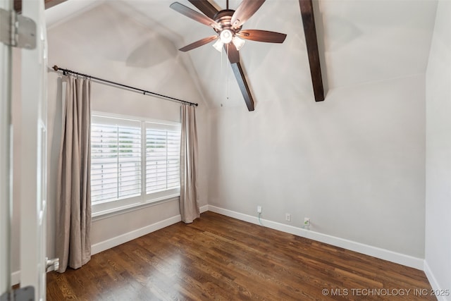 113 E 128th St S, Jenks, OK 74037 - unfurnished room with ceiling fan and dark wood finished floors