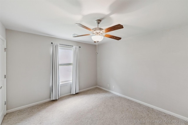 113 E 128th St S, Jenks, OK 74037 - empty room with a ceiling fan and light colored carpet