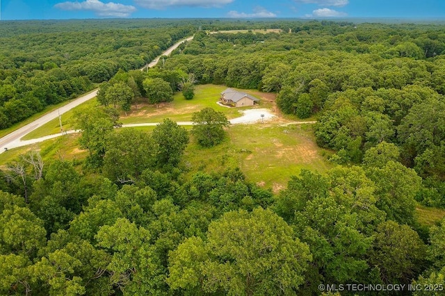23997 County Road 1475th Loop, Ada, OK 74820 - aerial view of a heavily wooded area