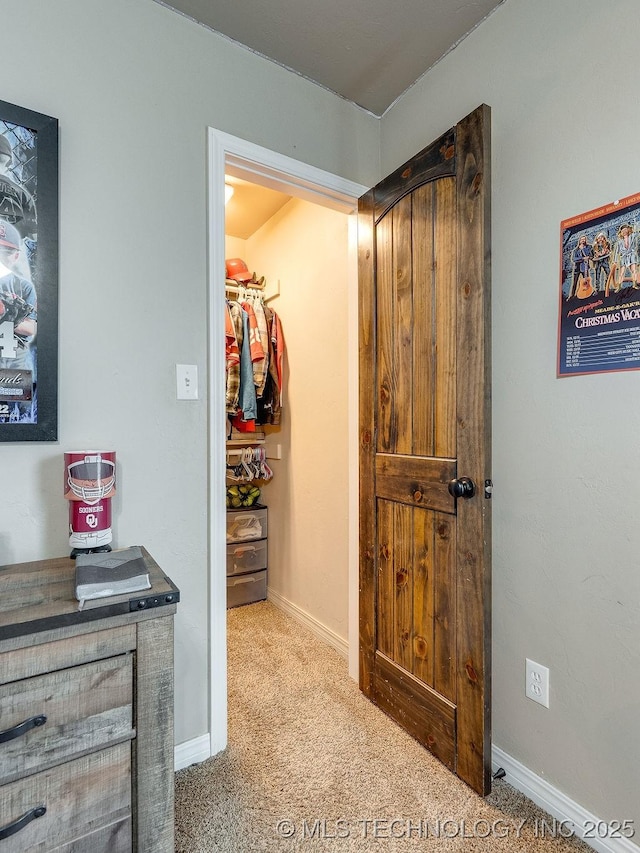 23997 County Road 1475th Loop, Ada, OK 74820 - hall featuring carpet flooring and baseboards