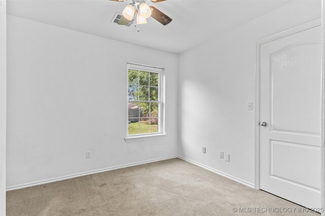 13124 N 133rd E Ave, Collinsville, OK 74021 - carpeted empty room with a ceiling fan and baseboards
