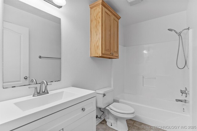 13124 N 133rd E Ave, Collinsville, OK 74021 - full bathroom featuring vanity, shower / washtub combination, and tile patterned flooring