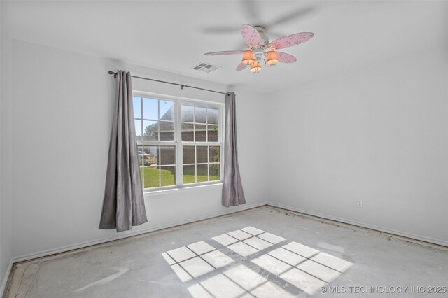 13124 N 133rd E Ave, Collinsville, OK 74021 - unfurnished room with ceiling fan