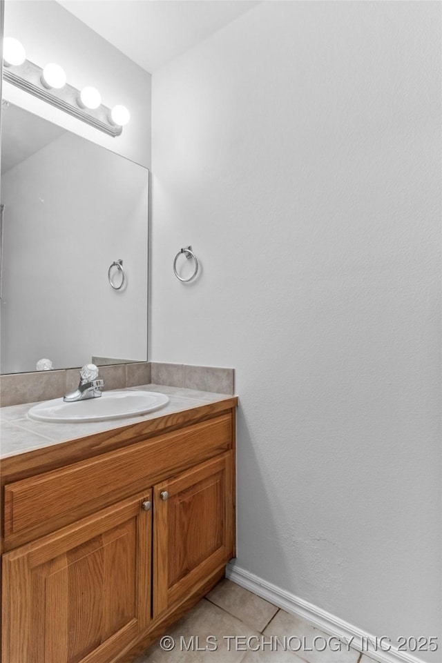 13124 N 133rd E Ave, Collinsville, OK 74021 - bathroom featuring vanity and tile patterned flooring