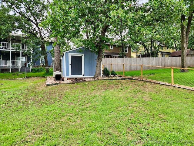 3617 S 74th W Ct, Tulsa, OK 74107 - fenced backyard with a shed