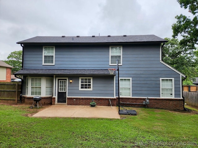 3617 S 74th W Ct, Tulsa, OK 74107 - rear view of property featuring a patio area and brick siding