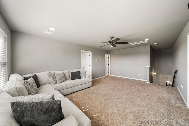 30109 Gale Ave, Inola, OK 74036 - living room with a ceiling fan and carpet