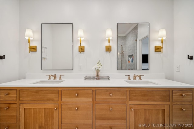 1617 S St Louis Ave, Tulsa, OK 74120 - full bath featuring double vanity and a shower