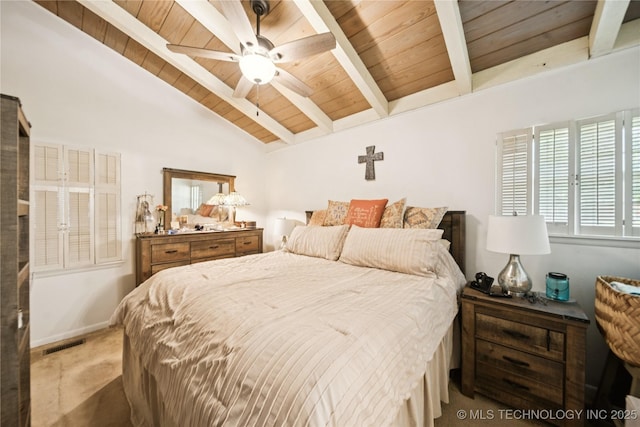 2536 E 57th St, Tulsa, OK 74105 - bedroom featuring wooden ceiling and carpet flooring