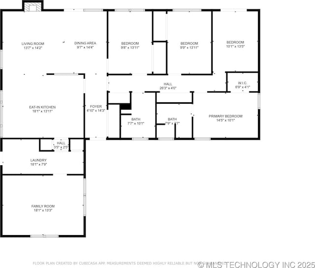 2536 E 57th St, Tulsa, OK 74105 - view of home floor plan